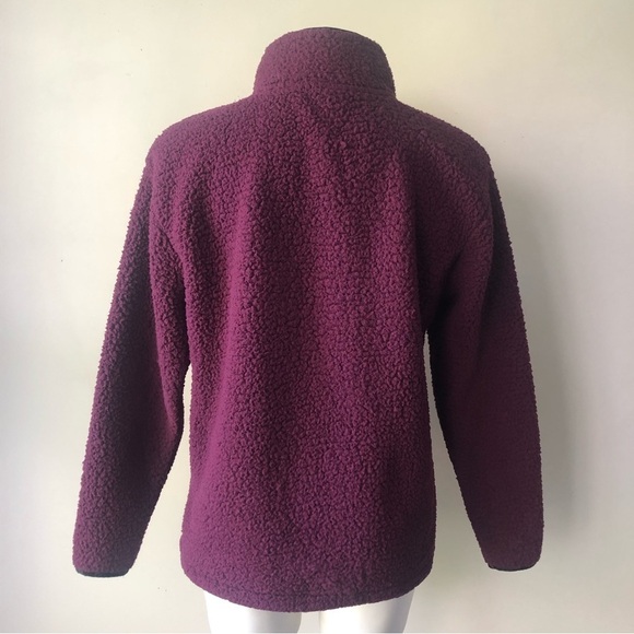 VICTORIA'S SECRET PINK Sherpa Quarter Zip Pullover, Ruby XS - Picture 6 of 6